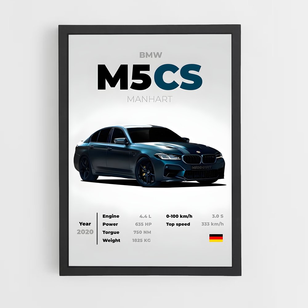 Poster M5 Evolution – affiche BMW (vue 2)